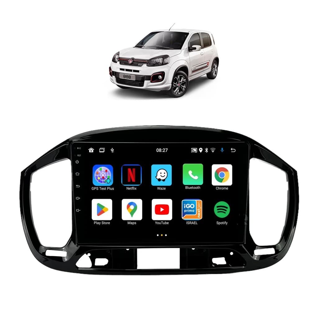 Kit Multimídia Uno 2015 / 2021 Sporting Android 9 Pol Carplay Gps 2/32GB - 915BR ROADSTAR