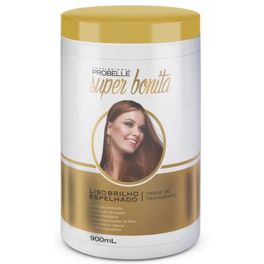 CREME DE HIDRATAÇÃO LISO BRILHO ESPELHADO SUPER BONITA PROBELLE 900ML