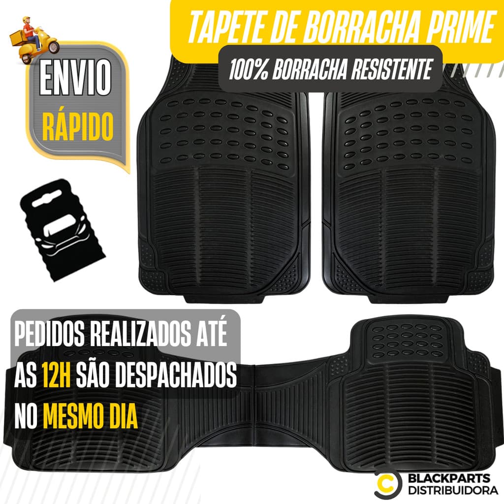 Jogo De Tapete Nissan Borracha Para Carros + Lixeira Brinde