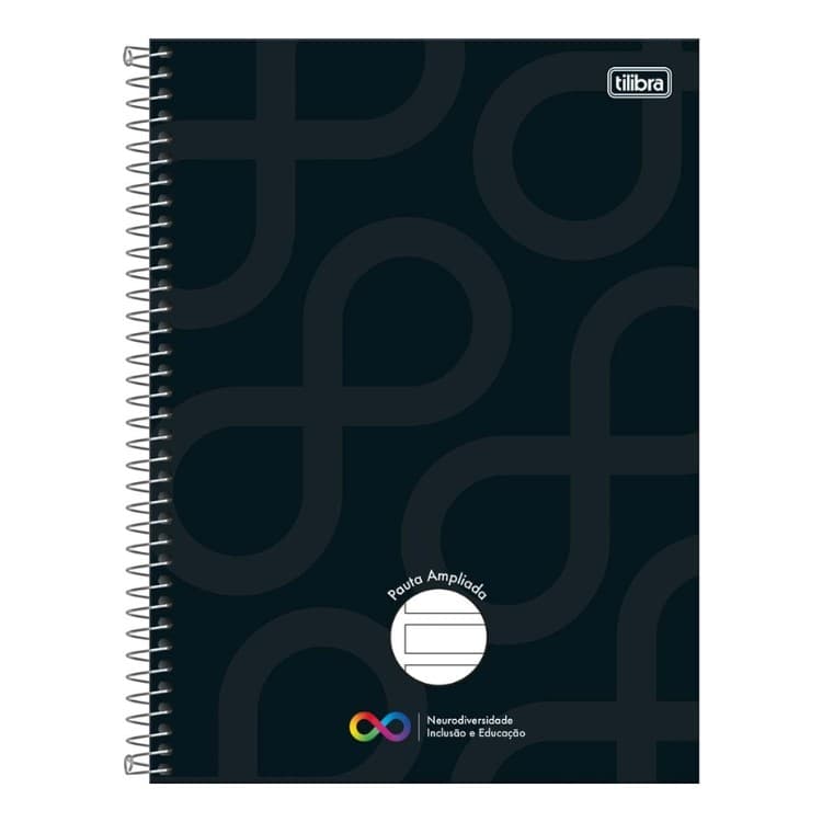 Caderno Espiral Pauta Ampliada Universitário Capa Dura Tilibra Neuro 80 Folhas Tilibra