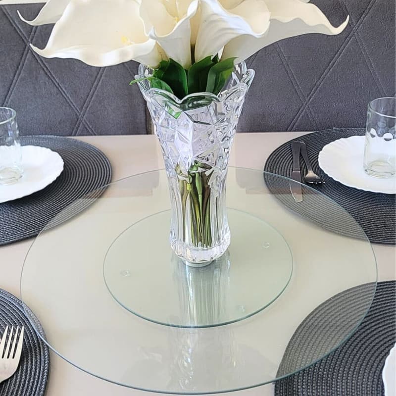 PRATO CENTRO DE MESA GIRATÓRIO 60CM SUPORTE PARA BUFFET MESA REDONDA