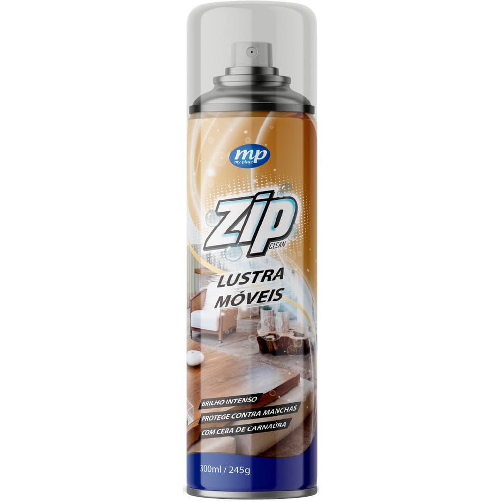 Lustra Móveis Spray Madeiras Brilho Cera Carnaúba Protege