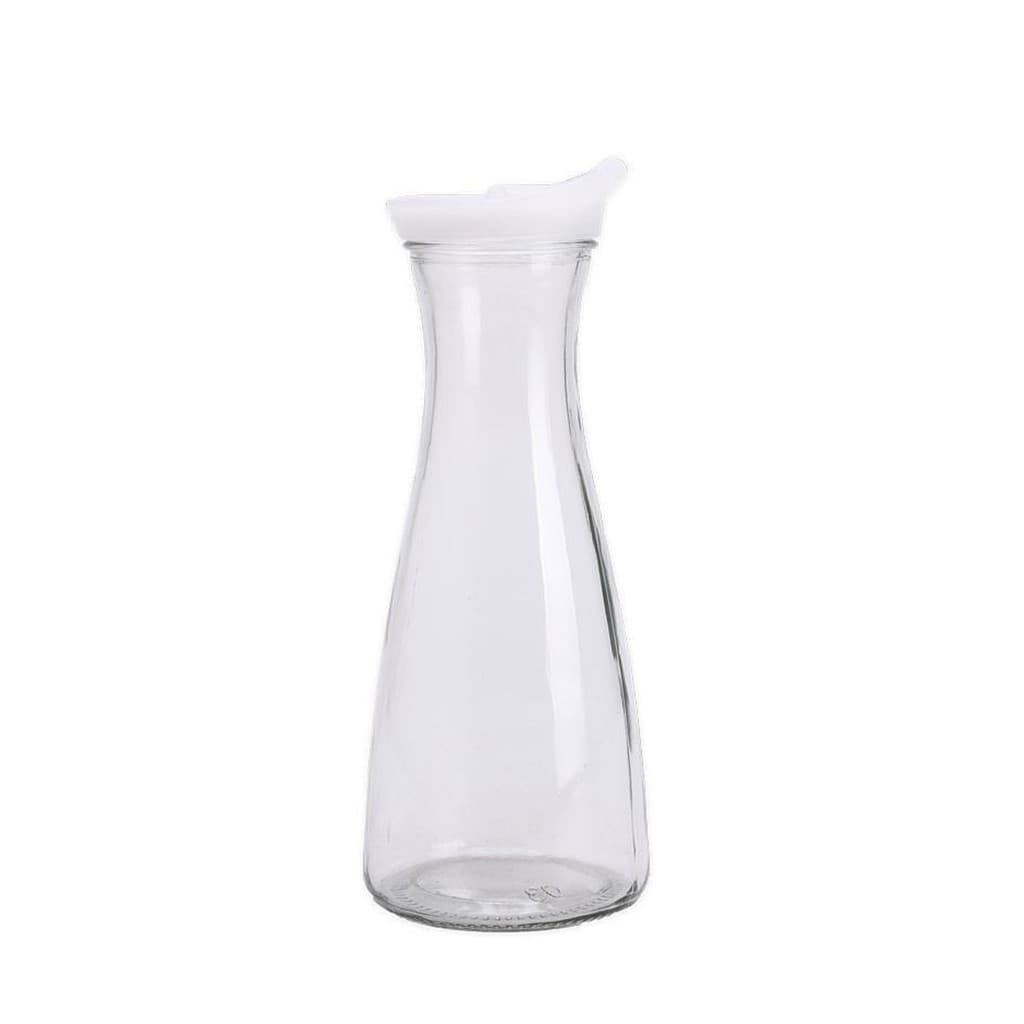 Jarra De Vidro Com Tampa Design Sofisticado Compacto Geladeira Suco