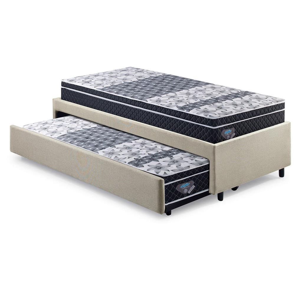 Bicama Box Solteirão 96x203 com 2 Colchões GranSleep Ecoflex