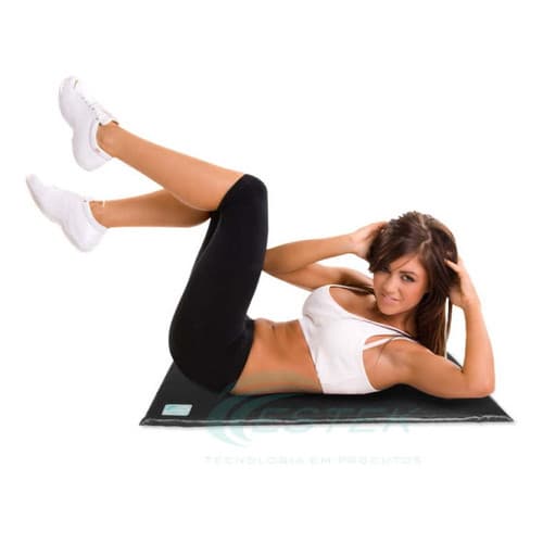 Colchonete Premium De Academia para Treino Abdominal Fit 100x43cm Em Espuma D80 Conforto Estek