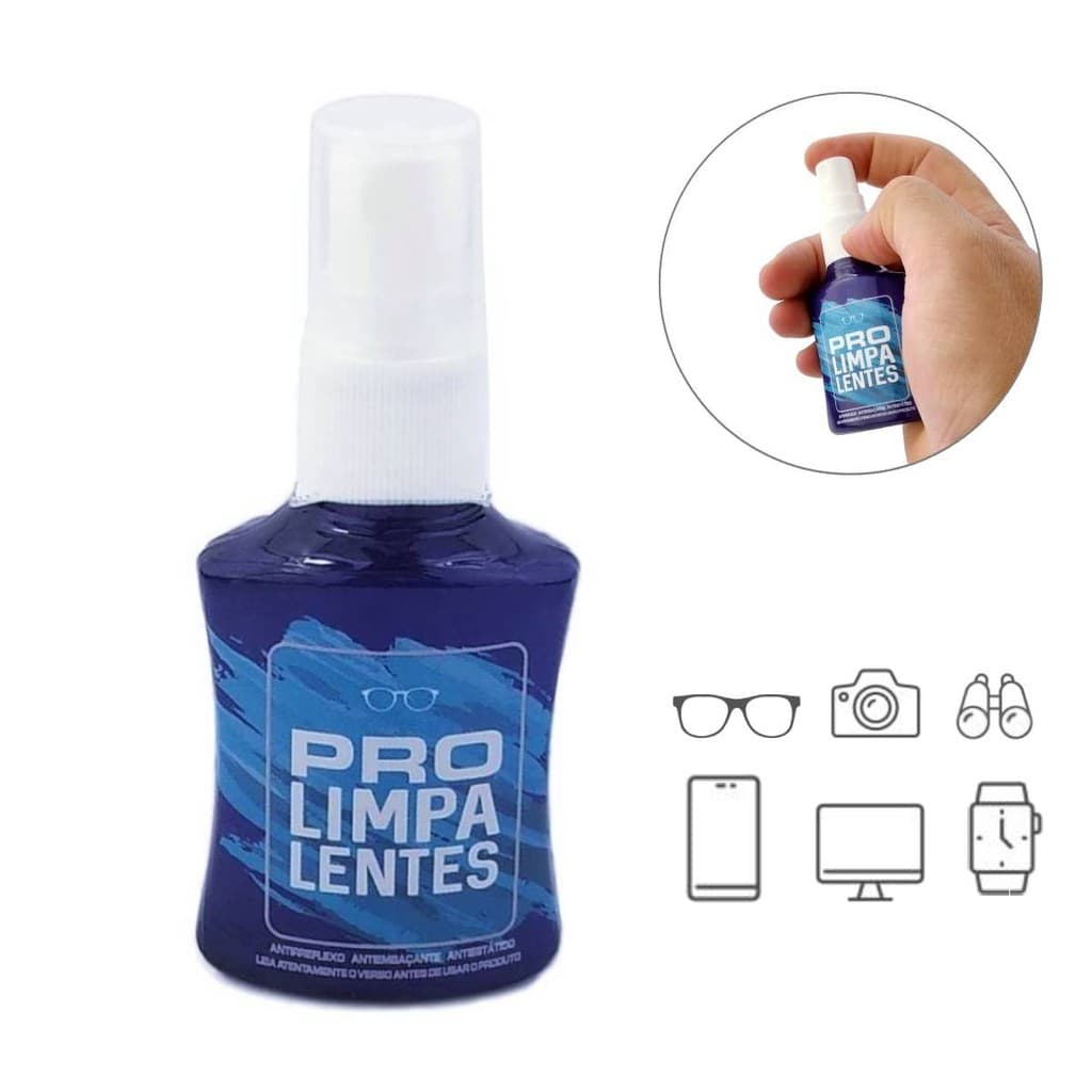 Kit 25 Liquido para Limpar Lente de Oculos Tela Tv Notebook Celular Tablet Camera