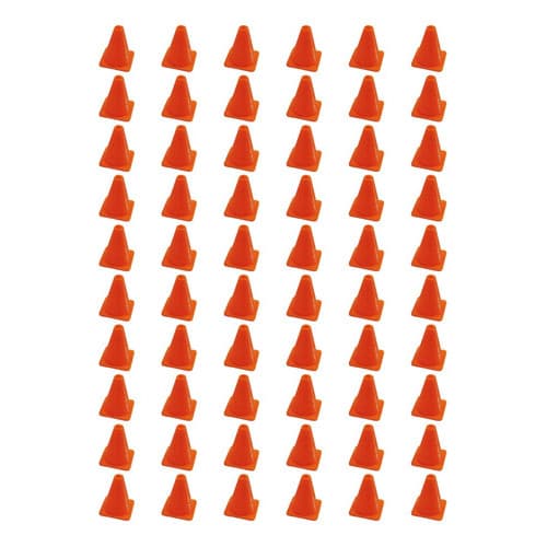 Kit 60 Mini Cones Para Carrinhos Escala 1:64