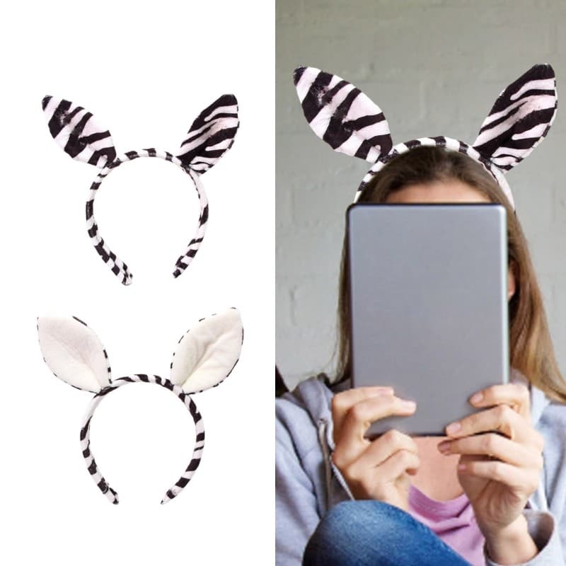 XY Tiaras Festivas Para Uso Diário , Orelha De Zebra Elegante Festa De Natal E Halloween