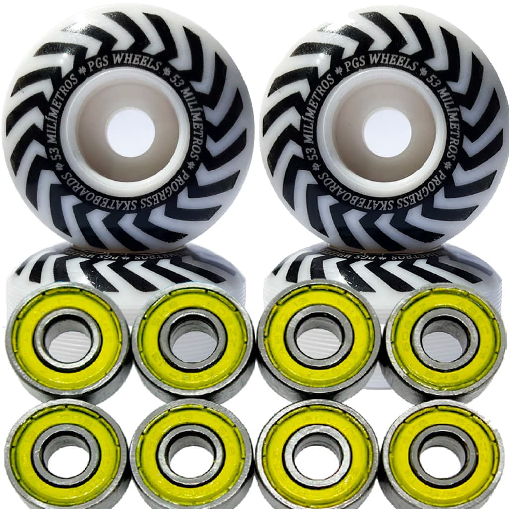 Rodinha de skate Semi Profissional PGS 53, Rolamento de skate abec