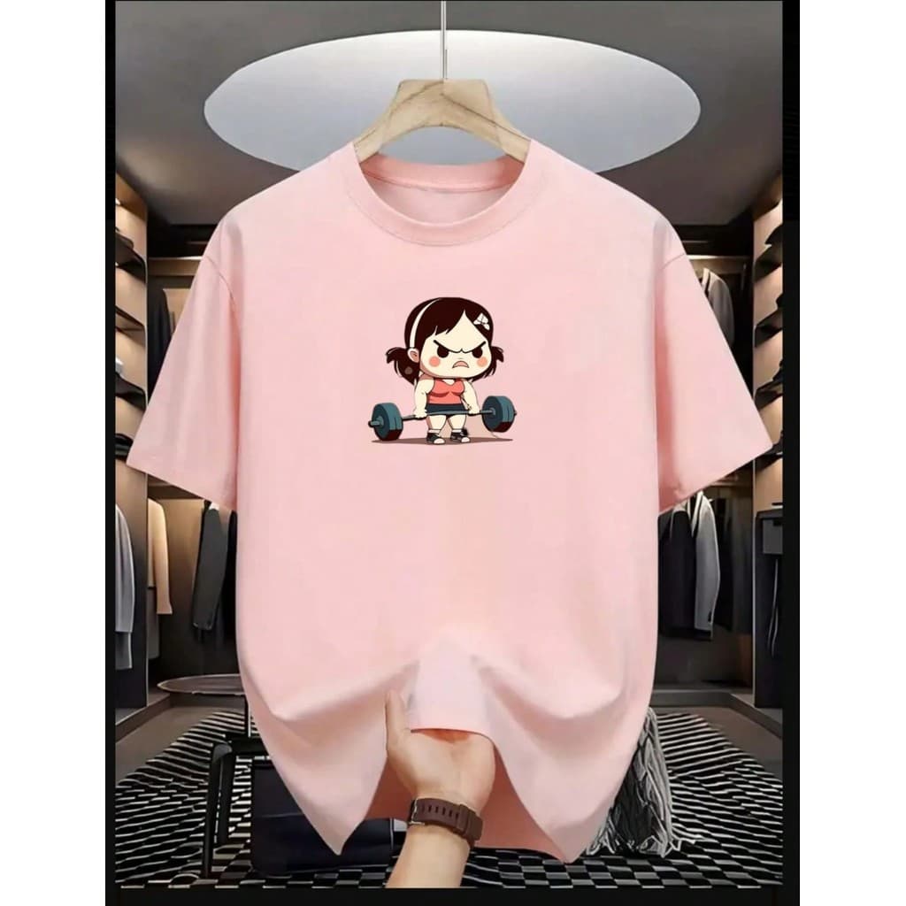 Camiseta Feminina Oversized Menina Treino Blusa 100% Algodão