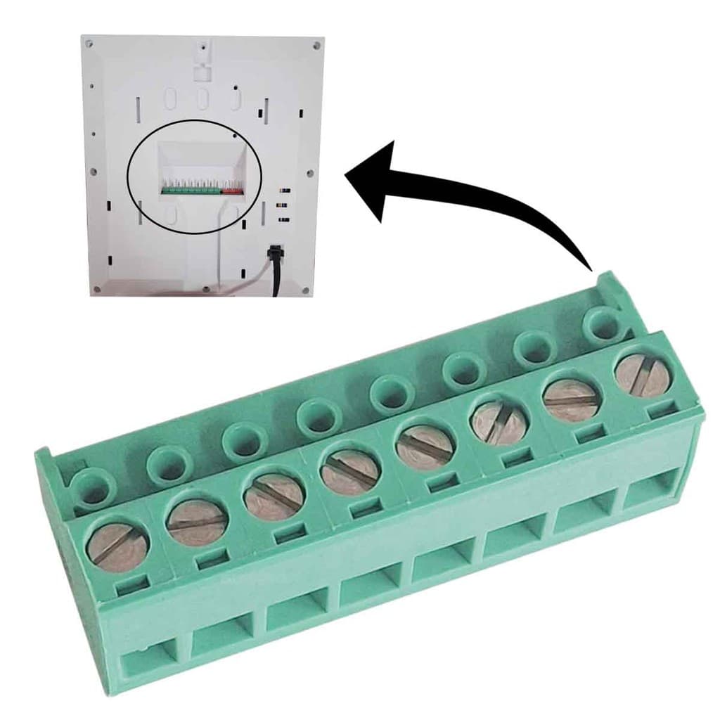 Subconjunto Borne Verde 8 Terminais Para Video Porteiro Hdl
