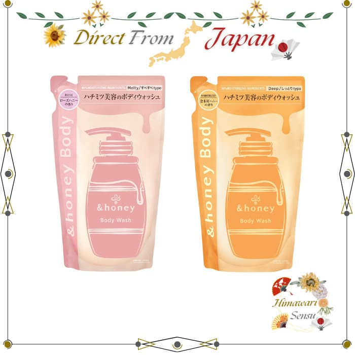 &honey Melty Moist Gel Body Wash Refill Rose Honey / Deep Moist Kinmokusei【 Direct from Japan 】