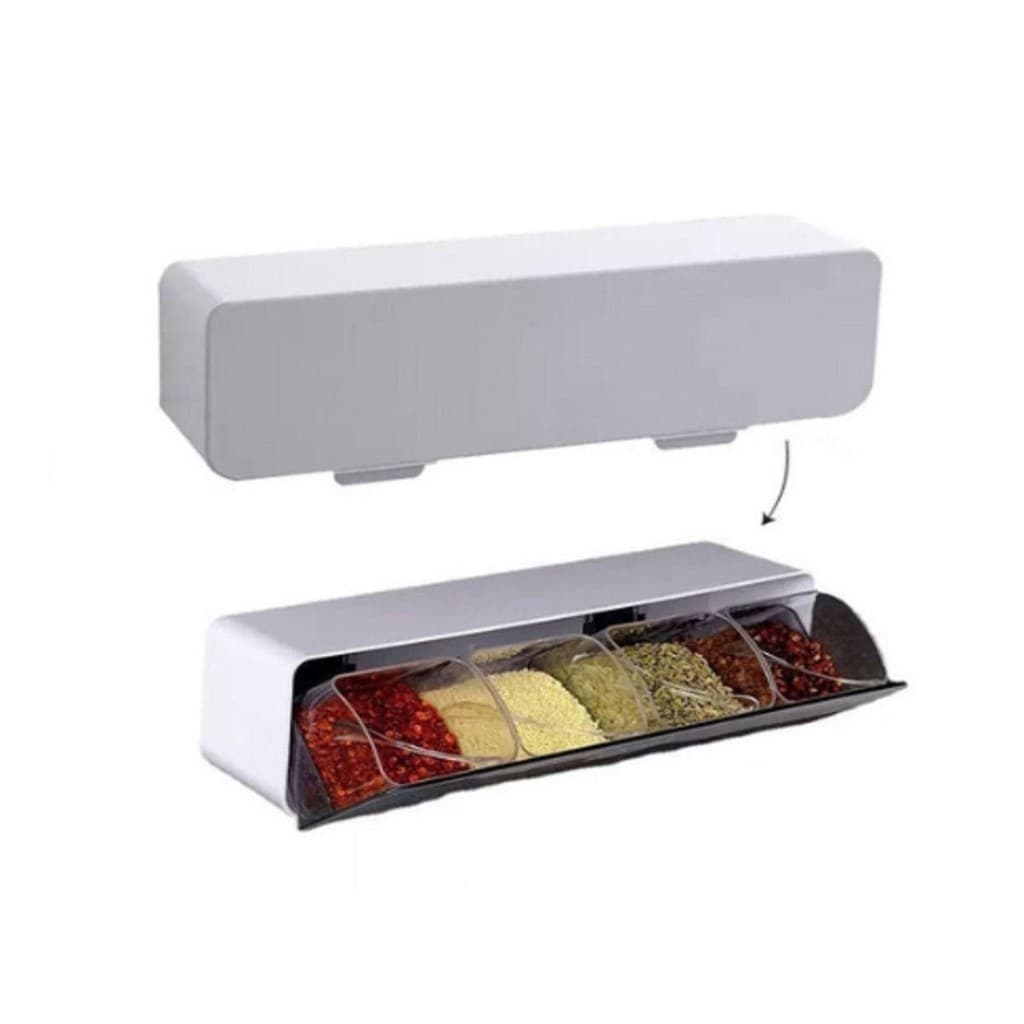 Porta Condimentos Gaveta 4 Divisórias de Parede Cozinha