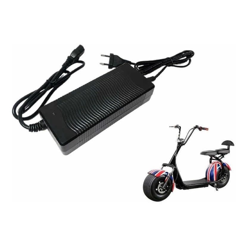 Carregador De Bateria 60v-2a P/ Scooter Elétrica Citycoco