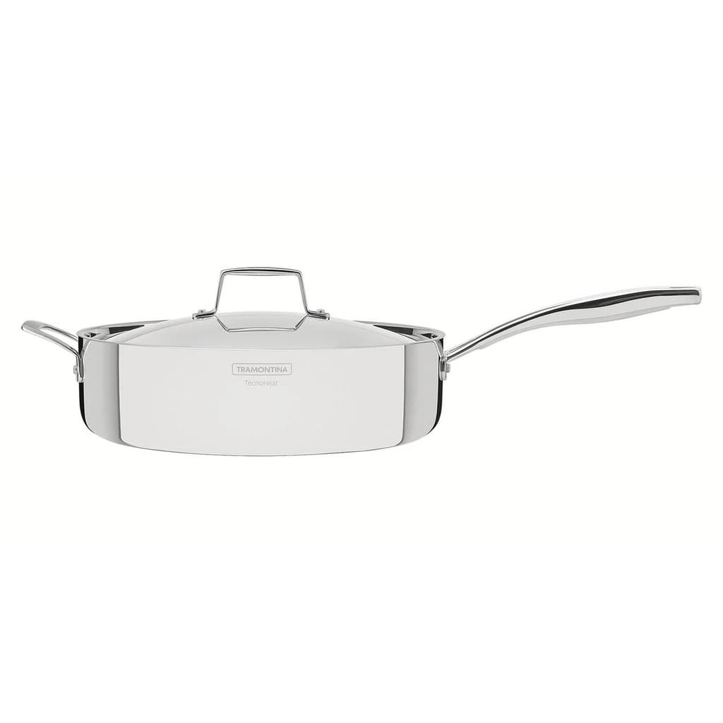 Frigideira 30 Cm Grano Tramontina Inox 5,6 Lt Indução Tampa