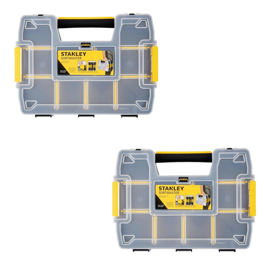 2 PÇS CAIXA ORGANIZADORA SORTMASTER LIGHT STST14021 STANLEY