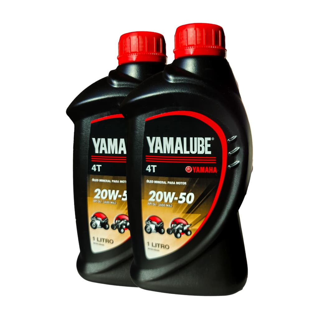 2 Litros Óleo Yamalube 20W50 Mineral Original Genuíno Yamaha Fazer Lander Factor