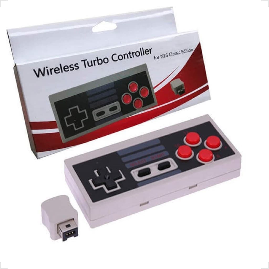 Controle Joystick Sem Fio Compatível Para Nintendinho Nes Classic Edition E Compatível Nintendo Wii
