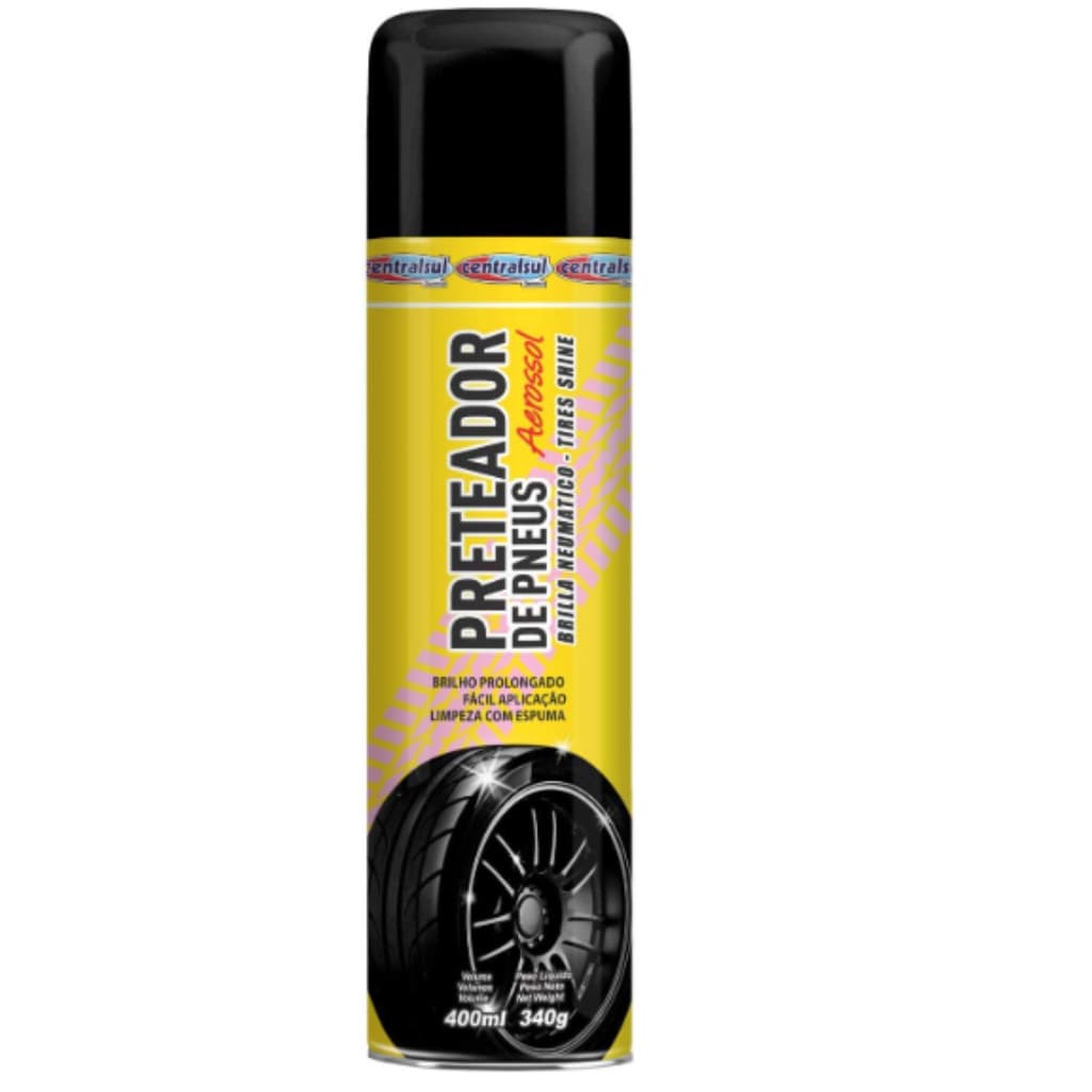 Pretinho de Pneus Aerosol Centralsul 400ml