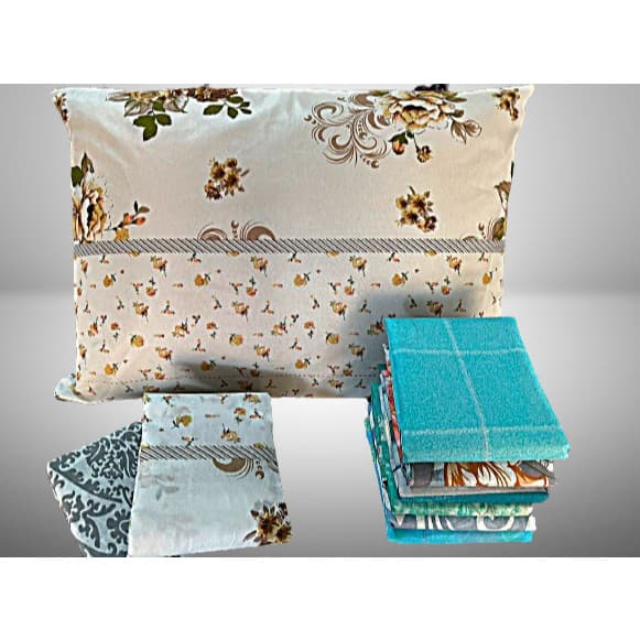 KIT 10 FRONHAS 5 PARES ESTAMPADA PARA TRAVESSEIRO  50CMX70CM 100% MICROFIBRA ACABAMENTO EM OVERLOQUE "SEM ZIPPER"