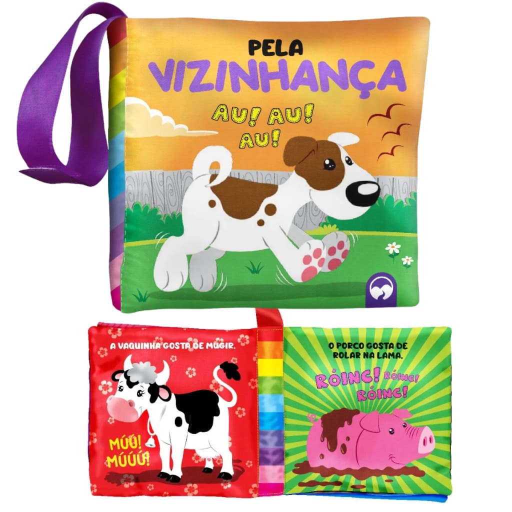 Livro do Bebê Sensorial de Pano Macio Livro de Tecido Infantil Livro Para Bebe Livrinho Lavável