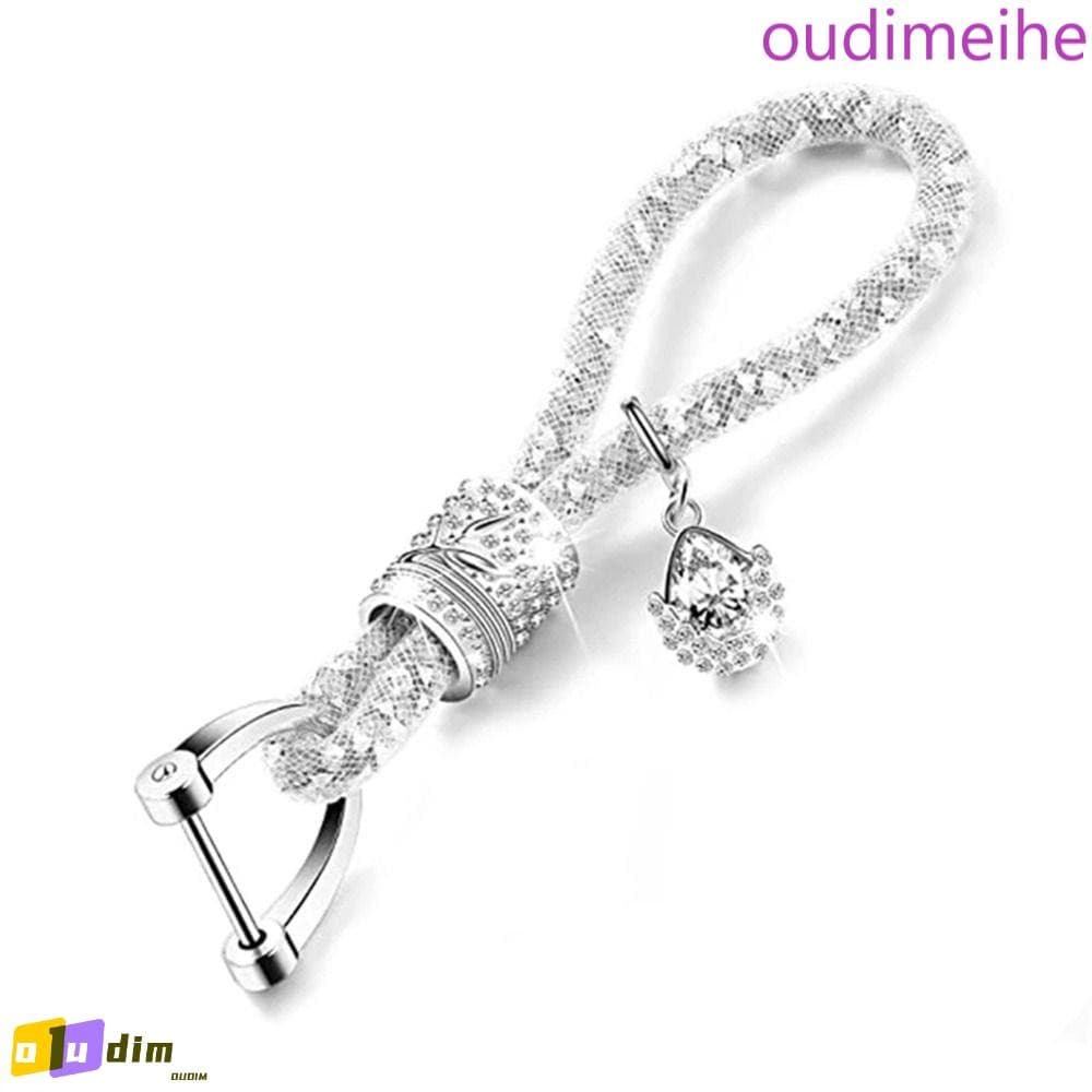 OUDIMEIHE Glitter Chaveiros Chaves Mulheres Bolsa Pingente Fob Strass Diamante Chaveiro De Carro