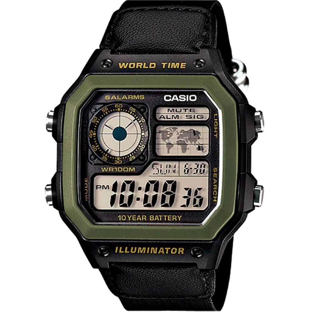 Relógio Casio AE-1200WHB-1BVDF Sport World Map