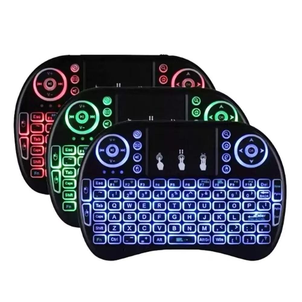 Mini Teclado Com Iluminação Para Smart Tv, Tablet, Xbox360/Ps3 MINI KEY