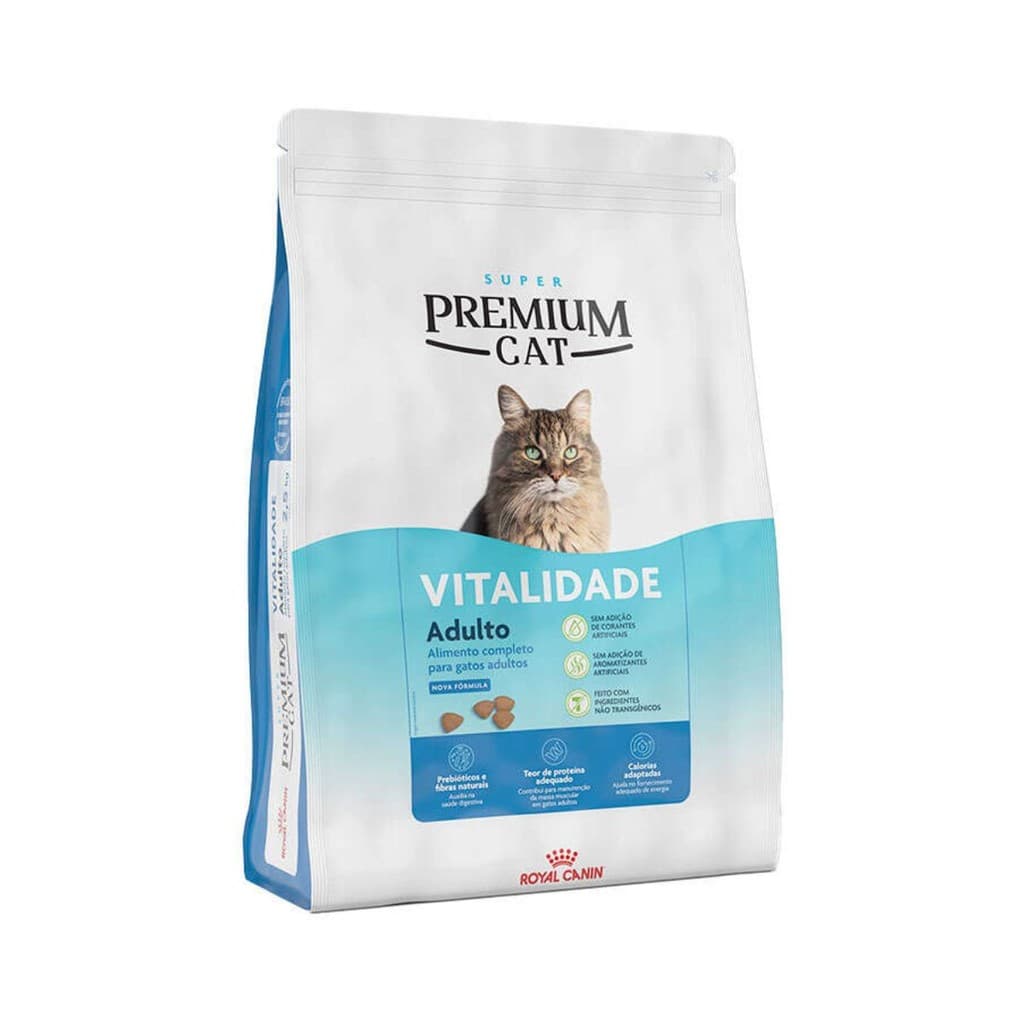 Ração Royal Canin Super Premium Cat Gatos Vitalidade 1kg