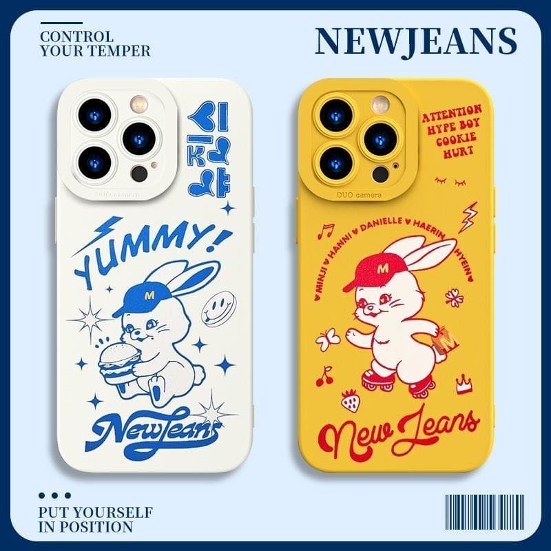 Venda a quente novo Produto newjeans Phone Case novo Mercadoria jeans Mesmo Estilo HANNI para Iphone 15 14 Pro Max 13 12 Mini 11 Pro X XS XR 8 7 6 Mais Alta Qualidade