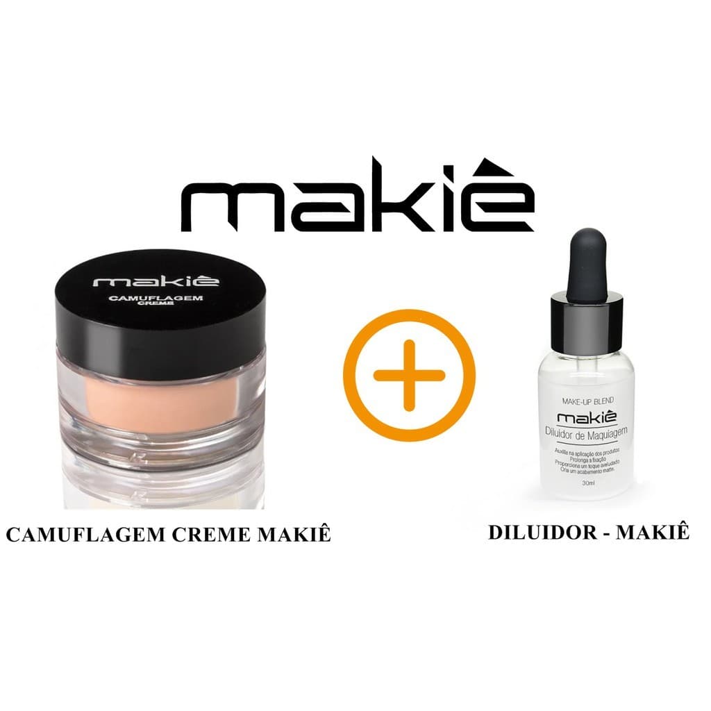 DILUIDOR DE MAQUIAGEM MAKIÊ - 30ML + CAMUFLGEM CREME CORRETIVO MAKIÊ - PRONTA ENTREGA - PROMOÇÃO POR TEMPO LIMITADO