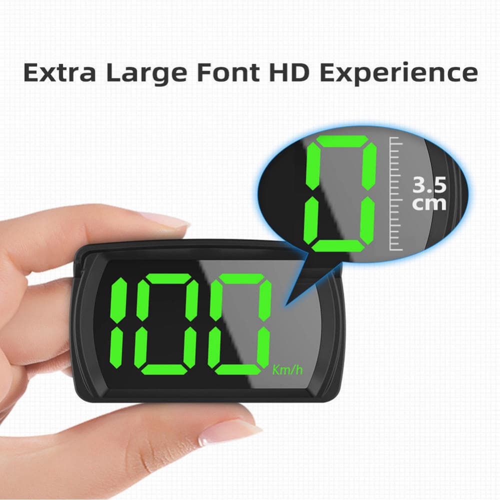 Novo Carro Universal Hud Head Up Display GPS Velocímetro Digital Grande Fonte Medidor De Velocidade KMH Para Todos Os Ca