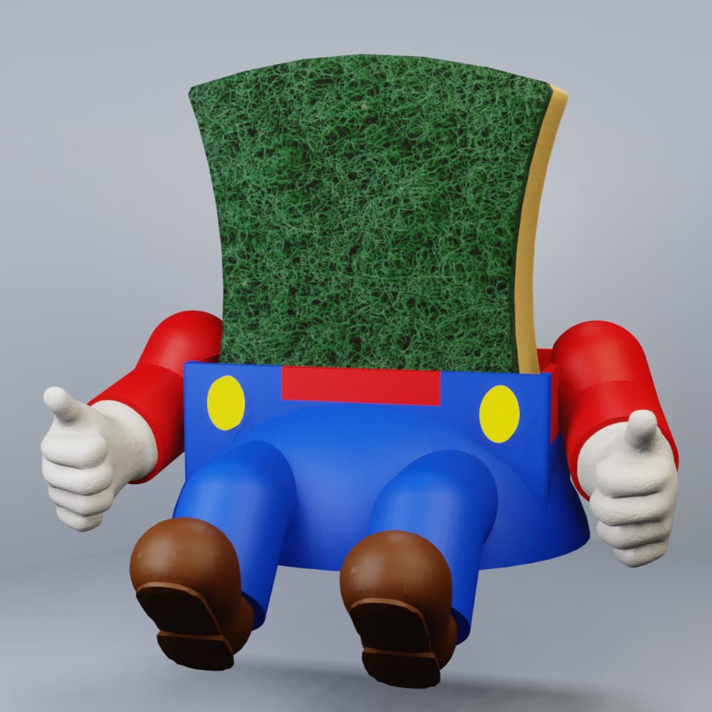 Organizador de Pia Porta Bucha MARIO Decorativo Cozinha Lavatório Sabonete Personalizado Saboneteira Esponja De