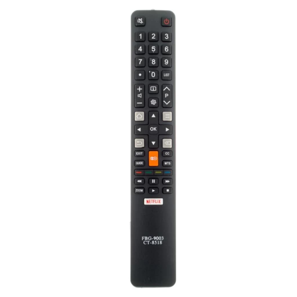 Controle Remoto Para Tv Semp Toshiba FBG 9003 LE 7254 CT-8518 RC802N YLI4 RC802N YLI5