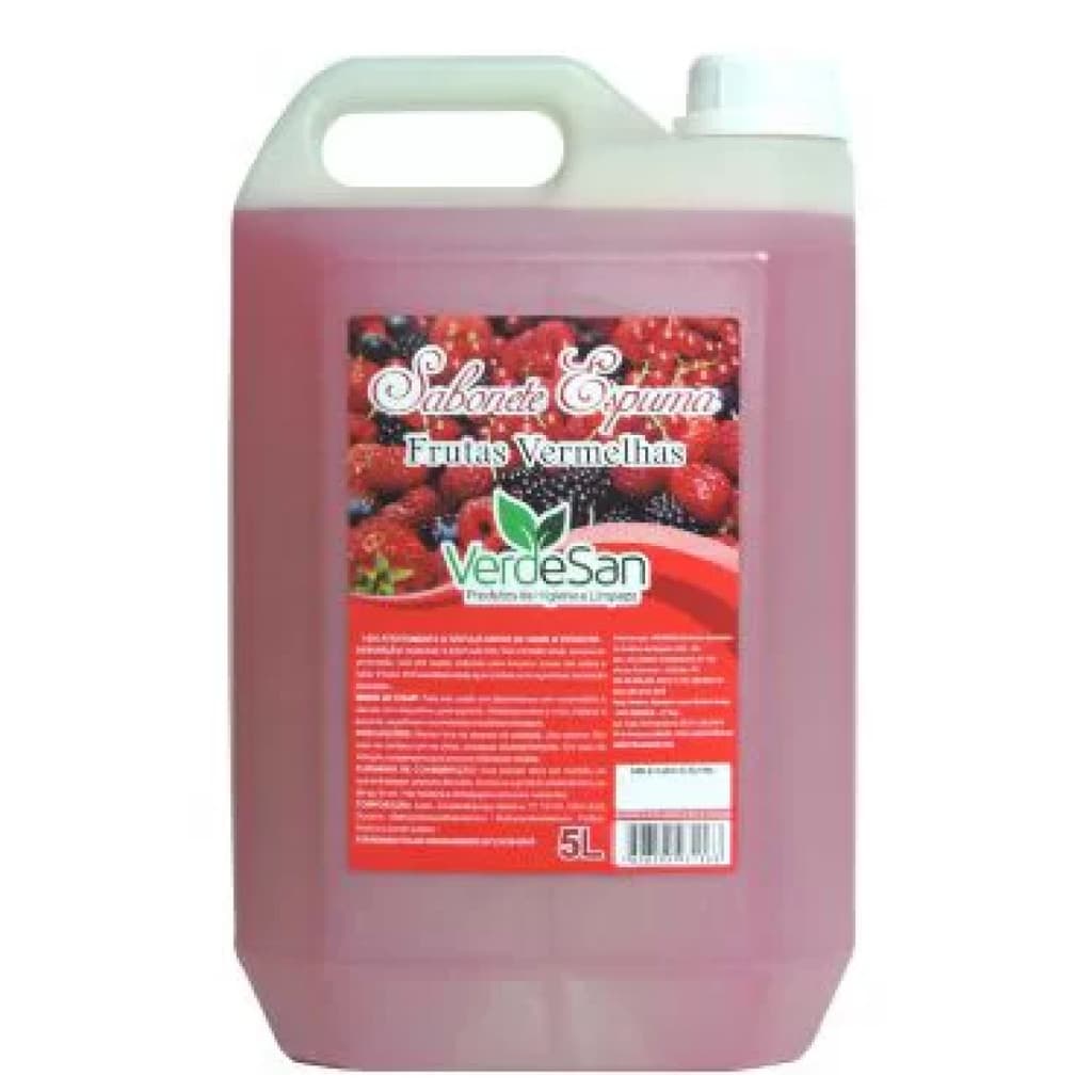 Sabonete Espuma Frutas Vermelhas Verdesan 5 Litros
