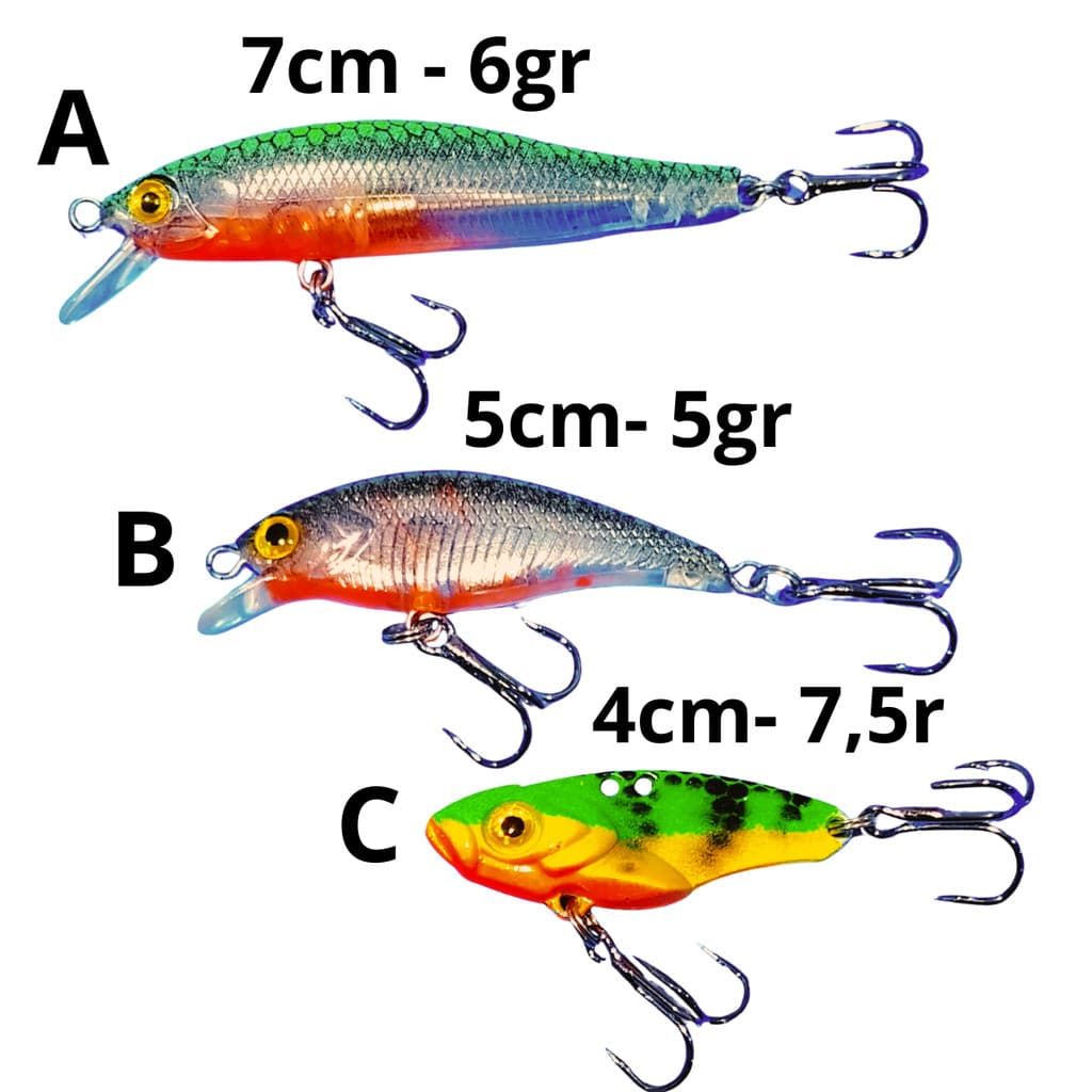 Isca Artificial Bait c/3 Pesca Tucunaré Dourado Robalo