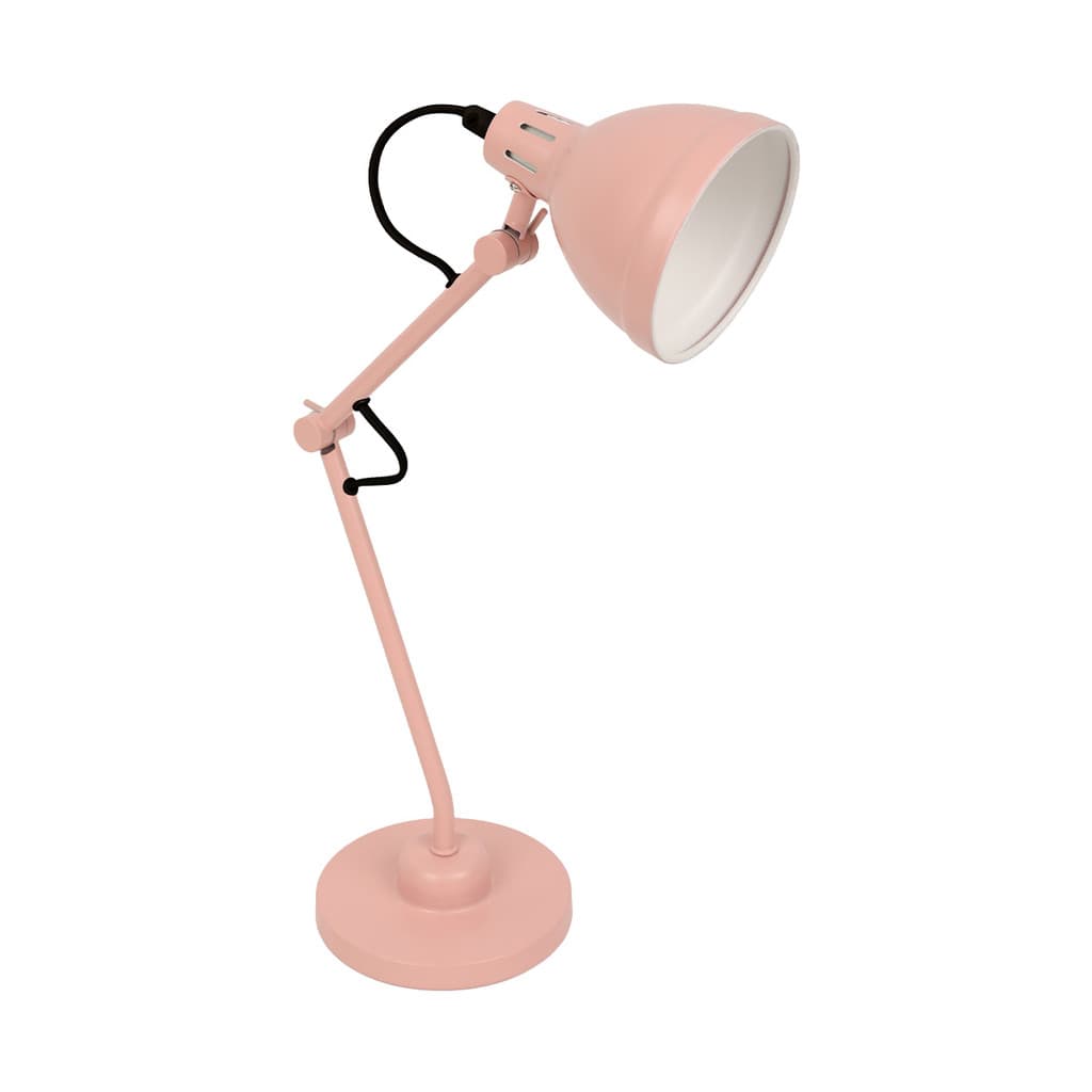 Luminária Abajur Pixar Deluxe LED Rosa Articulada 25W E27 Para Escritório Mesa Quarto e Decoração
