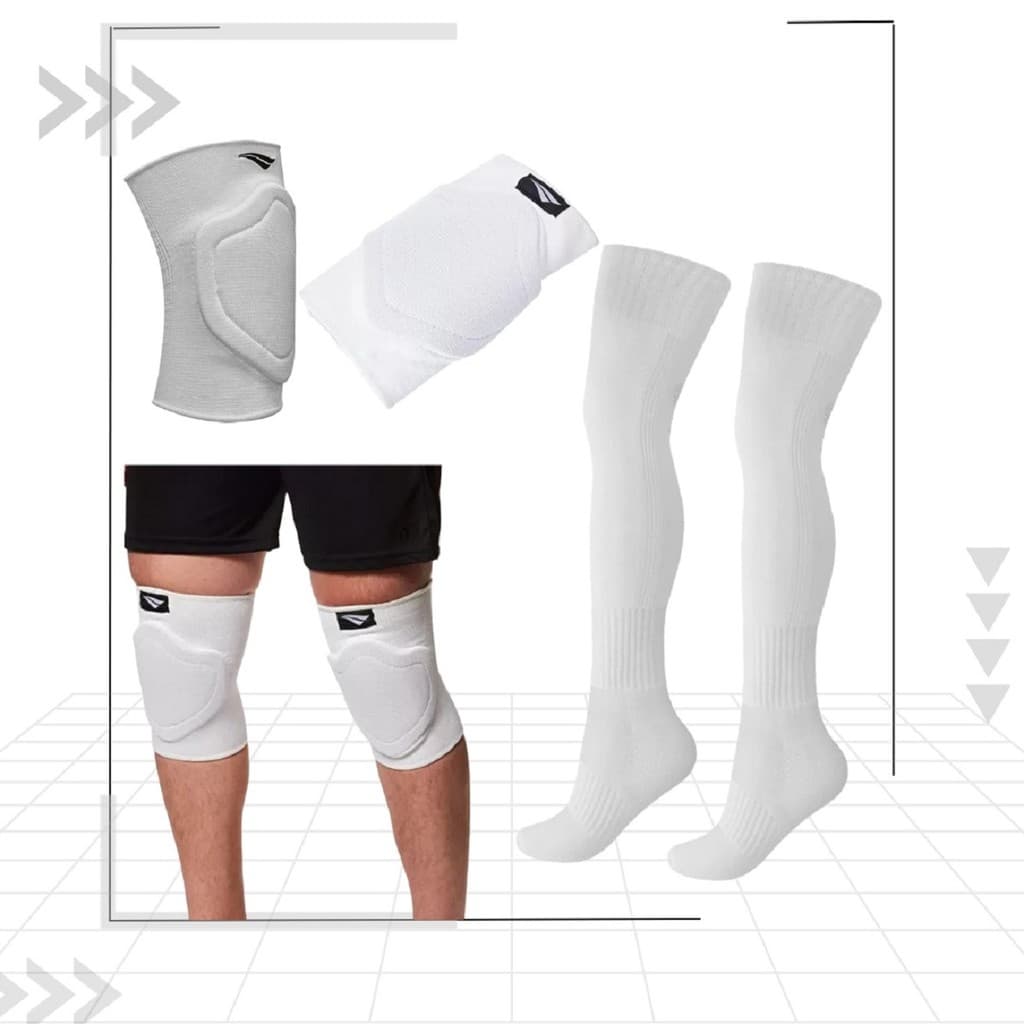 Kit Penalty Joelheira Indoor V + Meiao Storm Adulto