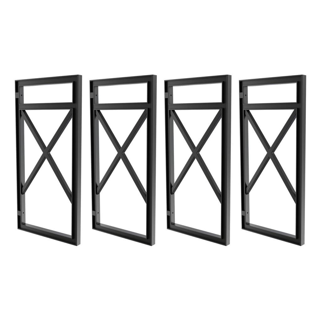 Kit 04 Suportes Estilo Industrial P/prateleiras 15cm Profun.