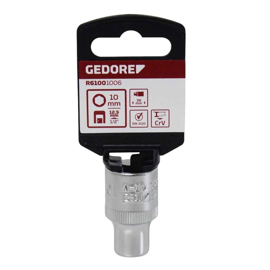Soquete Sextavado 1/2" x 10 mm Gedore Red