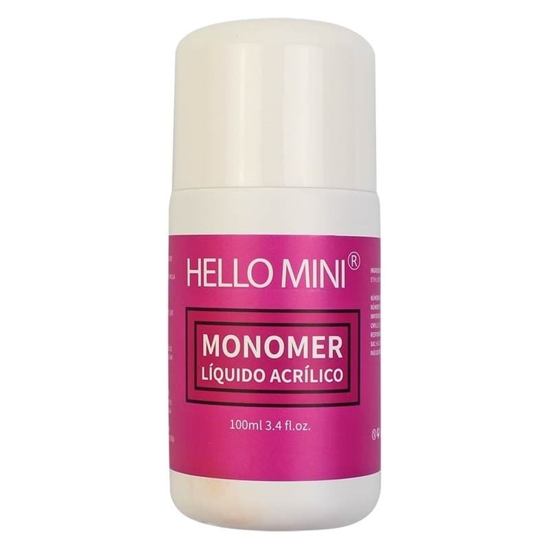 Monomer Liquido COM ANVISA Hello Mini 100ml Unha Acrilica
