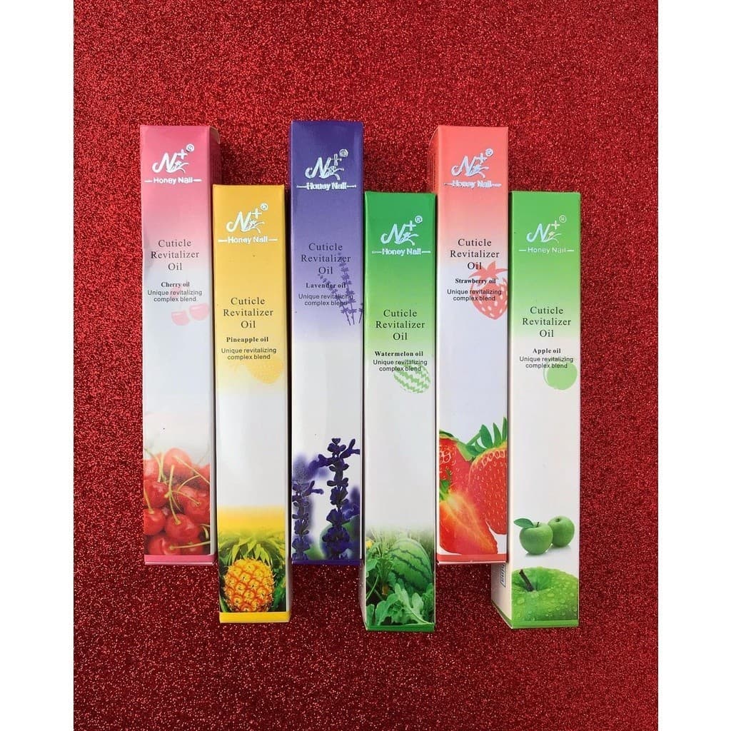 Kit 5/10 Caneta Óleo Hidratante Cutículas Unhas Gel Flores e Frutas VARIADO (S15)