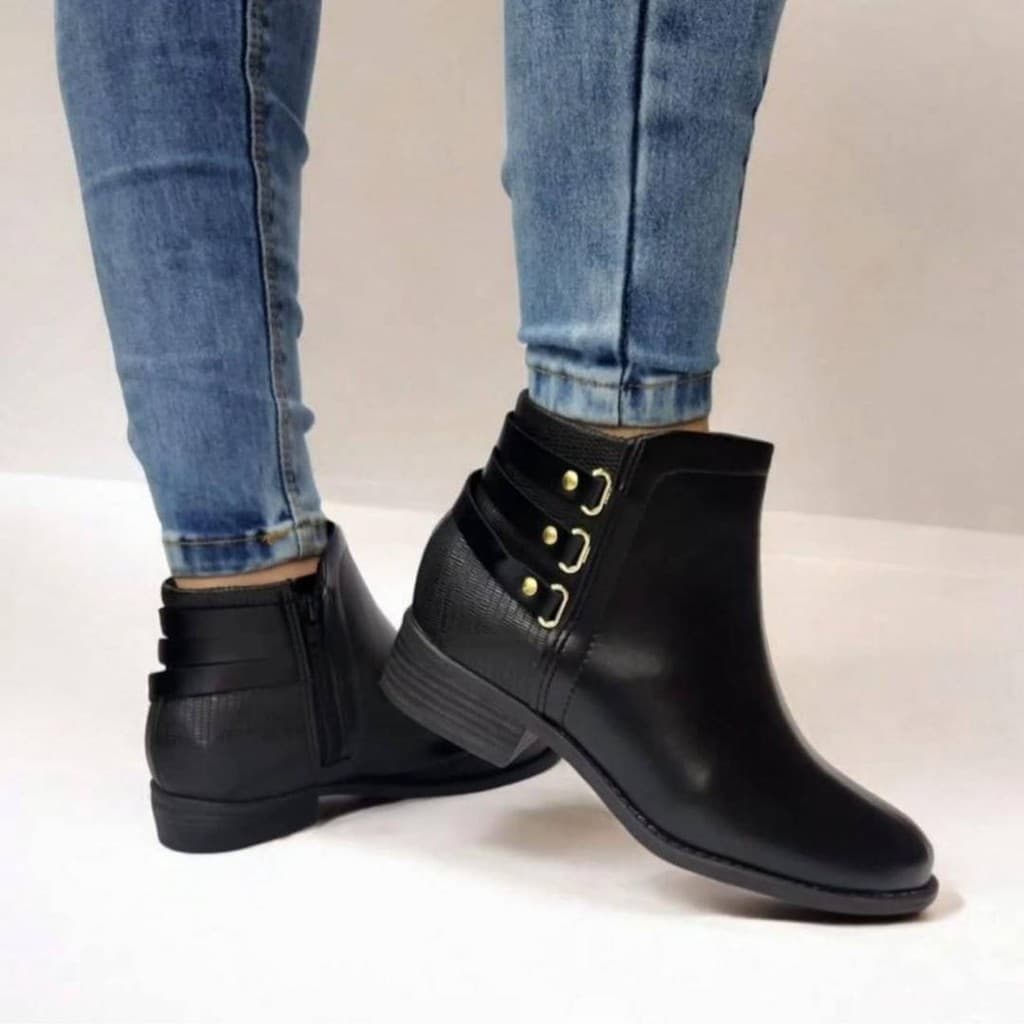 Bota Modare Feminina Casual Cano Curto Sem Salto Moda Blogueira Inverno