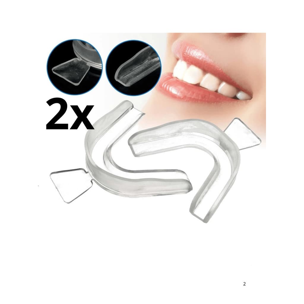 2 Placas Protetor Dental Termo Moldável Anti Brux Anti Ronco (1 Par)..