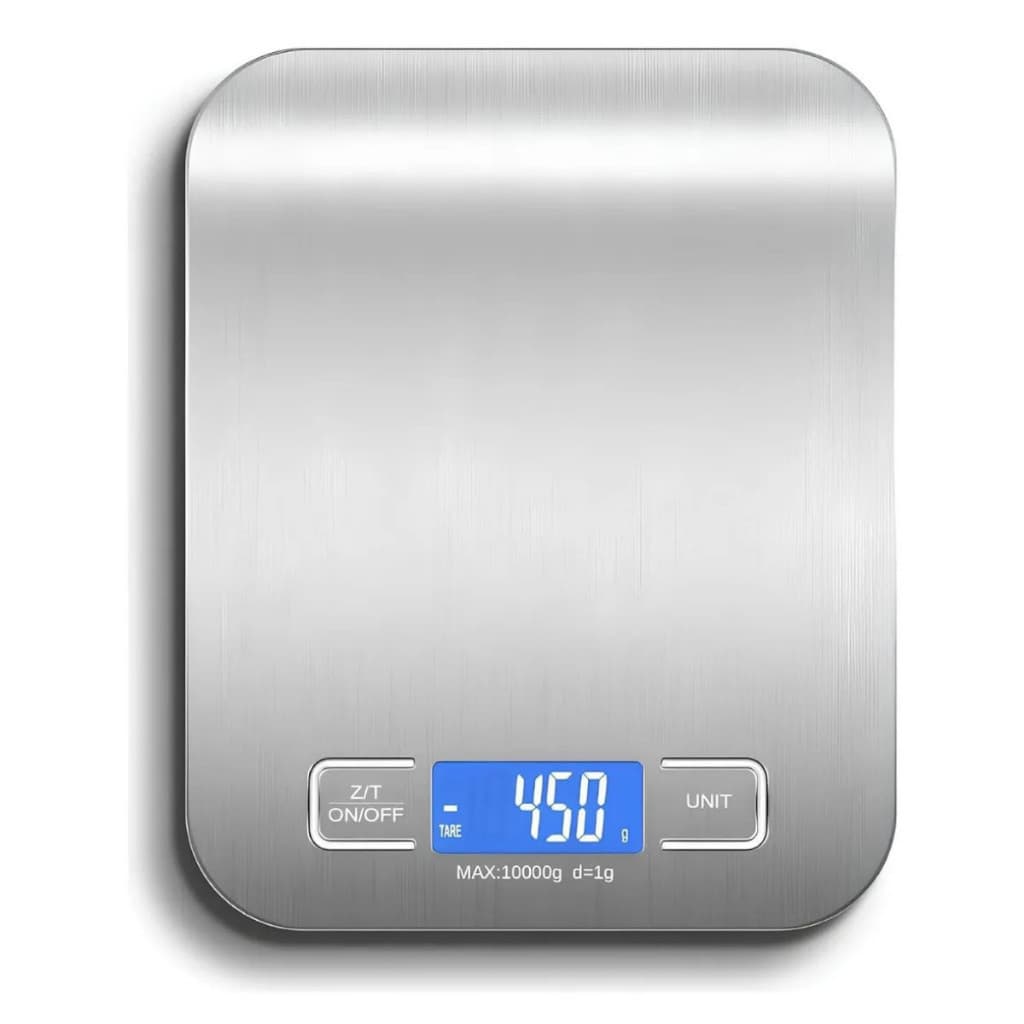 Balança Digital de Cozinha Inox alta precisão com Visor digital de ate 10Kg
