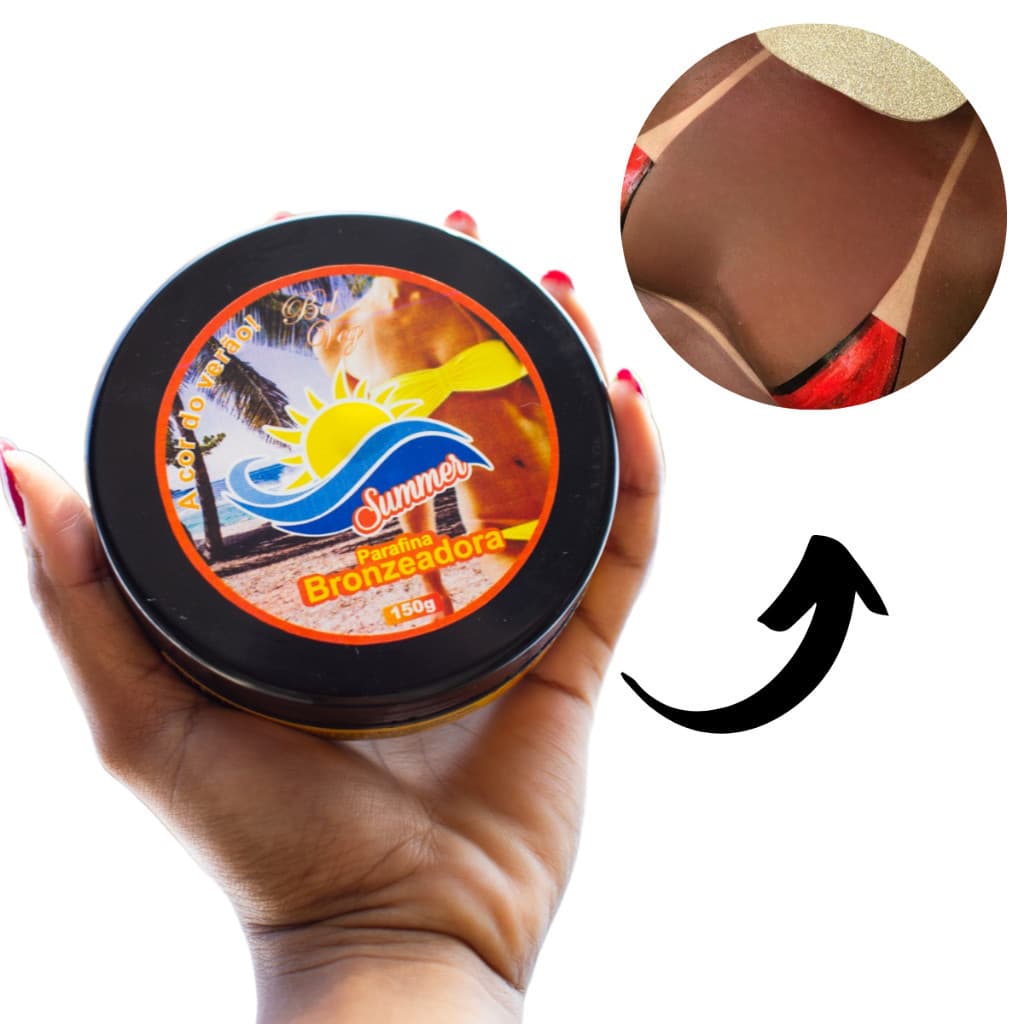 Parafina Bronzeadora Acelerador Summer Bronze Bel Veg 150g