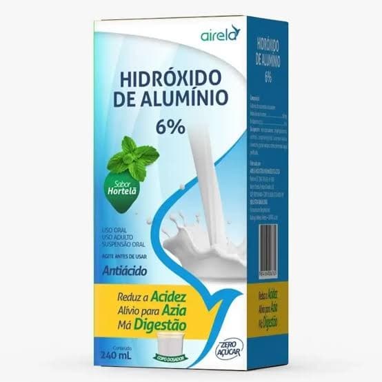 Hidróxido de Alumínio 6% Hortelã Airela 240ml