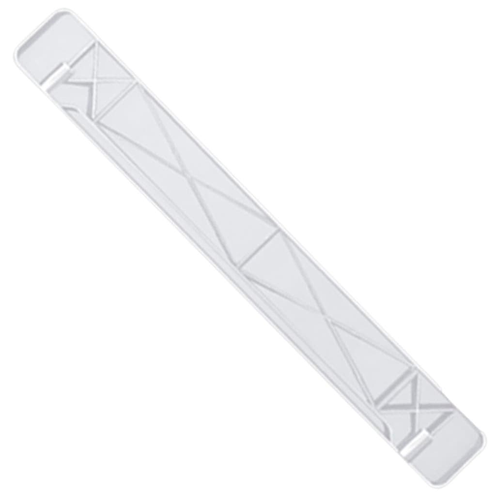 Extensor De Grade Porta Furacão Pet Portinha Portão Divisor Cachorro Cães Plástico Branco