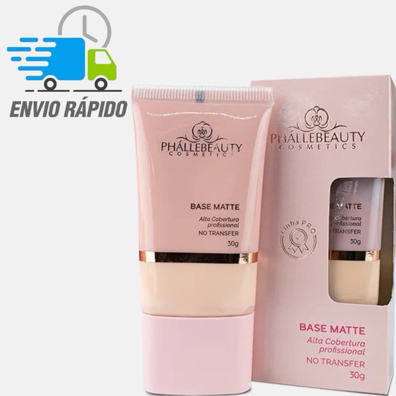 Base Matte Alta Cobertura À Prova D’água Phallebeauty