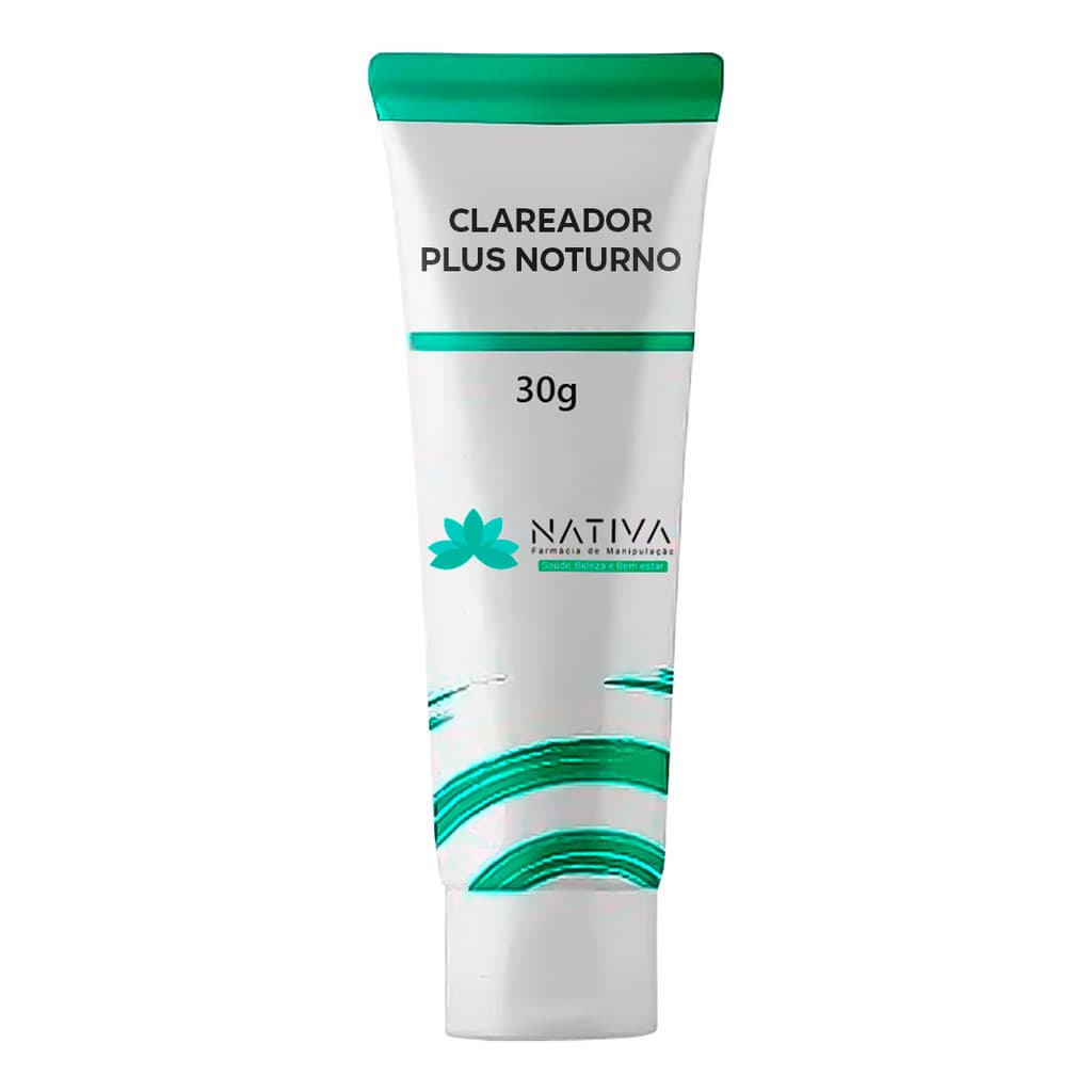Creme Hidratante Facial Clareador Plus Noturno 30g Clareia E Hidrata A Pele
